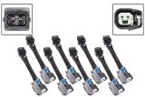 ICT Billet Fuel Injector Plug Adapters WAINJ31 Wiring Harness, Adapter, Injector, Jetronic EV1 to USCAR EV6, Set of 8 thumbnail 2