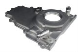 ICT Billet Turbo LS Timing Covers 551595 Engine Timng Cover, 1-Piece, Aluminum, Natural, -10 AN Oil Dain Return Fittings. Chevy, LS, Each thumbnail 3