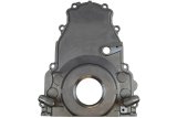 ICT Billet Turbo LS Timing Covers 551595 Engine Timng Cover, 1-Piece, Aluminum, Natural, -10 AN Oil Dain Return Fittings. Chevy, LS, Each thumbnail 4
