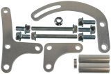 ICT Billet Power Steering Brackets 551360 Brackets, Saginaw P Series, Left Side, Upper and Lower, Aluminum, Natural, Chevy, Kit thumbnail 2