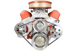 ICT Billet Alternator Brackets 551672X Bracket, Upper/Lower Bracket, Aluminum, Natural, Water Pump Mount, Passenger Side Lower Mount, Long Pump, SBC, Kit thumbnail 4