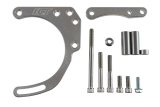 ICT Billet Alternator Brackets 551672X Bracket, Upper/Lower Bracket, Aluminum, Natural, Water Pump Mount, Passenger Side Lower Mount, Long Pump, SBC, Kit thumbnail 8