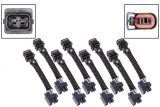 ICT Billet Fuel Injector Plug Adapters WAINJ30 Wiring Harness, Adapter, Injector, Jetronic EV1 to Mini Delphi Multec 2 Fuel, Set of 8 thumbnail 1