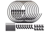 ICT Billet Universal LS Spark Plug Wire Sets 551083 Wires, Spiral Core, 8mm, Black, GM and Gen V LT Style Coil Packs, Set thumbnail 1