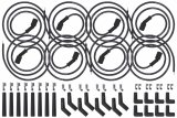 ICT Billet Universal LS Spark Plug Wire Sets 551083 Wires, Spiral Core, 8mm, Black, GM and Gen V LT Style Coil Packs, Set thumbnail 2