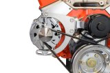 ICT Billet Alternator Brackets 551672E Bracket, Low Mount, Aluminum, Natural, Passenger Side Mount, Electric Pump, Small Block, Kit thumbnail 2