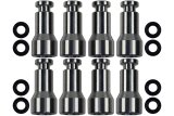 ICT Billet Fuel Injector Spacers 551348 Spacers, 1.050 in. Thickness, Aluminum, Buick, Cadillac, Chevrolet, GMC, Hummer, Isuzu, Pontiac, Small Block LS, Set of 8 thumbnail 2