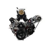 ICT Billet Alternator and Power Steering Bracket Kits 551519XL-3 LS Truck Kit Driver Side with Extra Clearance thumbnail 5