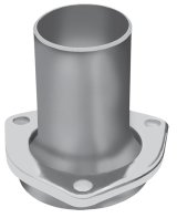 Hedman Header Reducers with 2 Inch Outlet 21101 Reducers, 3-Bolt Flange, 2.5 in. Inlet, in. Outlet, Steel, Natural, Pair thumbnail 1