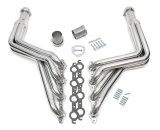 Hedman Street Headers 68156 Headers, Full Length, Steel, Silver Ceramic Coated, Buick, Chevrolet, GMC, Oldsmobile, Pontiac, LS Engine, Pair thumbnail 1