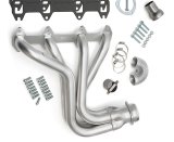 Hedman Elite Extreme-Duty Headers 89810 Headers, Extreme-Duty, Long Tube, Steel, Silver Ceramic Coated, Ford, Big Block FE, Pair thumbnail 1