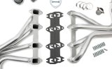 Hedman Elite Extreme-Duty Headers 89810 Headers, Extreme-Duty, Long Tube, Steel, Silver Ceramic Coated, Ford, Big Block FE, Pair thumbnail 4