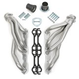 Hedman Elite Extreme-Duty Headers 68608 Headers, Extreme-Duty, Mid-Length, Steel, Silver Ceramic Coated, Chevy Small Block, Pair thumbnail 4