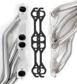 Hedman Elite Extreme-Duty Headers 68608 Headers, Extreme-Duty, Mid-Length, Steel, Silver Ceramic Coated, Chevy Small Block, Pair thumbnail 5