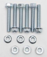 Hedman Collector Bolt Kits 09014 Header Bolt; Collecter Kit; Header Bolt; BAll And Socket Style Collector; Zinc Plated; 6 pc. thumbnail 1