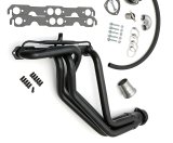 Hedman Street Headers 69091 Headers, Street, Long Tube, Steel, Temporary Paint, Chevy, GMC, Small Block, Pair thumbnail 1