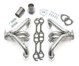 Hedman Traditional Block Hugger Headers for 1923-1949 STREET ROD - 68406 Headers, Traditional, Hugger, Steel, Silver Ceramic Coated, Chevy, Small Block, Pair thumbnail 1