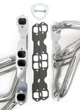 Hedman Street Headers 66104 Headers, Street, Long Tube, Steel, Silver Ceramic Coated, Chevy, Small Block, Pair thumbnail 4