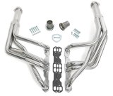 Hedman Street Headers for 1967-1969 CAMARO, 1968 CHEVY II, 1970-1974 NOVA - 66003 Headers, Street, Long Tube, Steel, Silver Ceramic Coated, Chevy, Small Block, Pair thumbnail 1