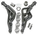 Hedman Street Headers for 1965-1967 CHEVELLE, MALIBU, 1964-1967 EL CAMINO - 68660 Headers, Street, Mid-Length, Steel, Temporary Paint, Chevy, Pair thumbnail 1