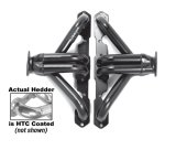 Hedman Traditional Block Hugger Headers for 1967-1982 LAND CRUISER, 1923-1954 STREET ROD - 68366 Headers, Traditional, Hugger, Steel, Silver Ceramic Coated, Toyota, Small Chevy, Pair thumbnail 3