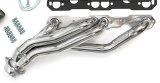Hedman Street Headers 68606 Headers, Street, Mid-Length, Steel, Polished Silver Ceramic Coated, Chevy Small Block, Pair thumbnail 3