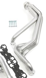 Hedman Elite Extreme-Duty Headers 69088 Headers, Extreme-Duty, Long Tube, Steel, Silver Ceramic Coated, Chevy, GMC, Small Block, Pair thumbnail 7