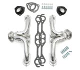 Hedman Traditional Block Hugger Headers 68396 Headers, Traditional, Hugger, Steel, Silver Ceramic Coated, Chevy, Small Block, Pair thumbnail 2
