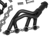 Hedman Specialty and Engine Swap Headers 68713 Headers, Mid-Length, Steel, Black Ceramic Coated, LS Swap, Chevy, Pair thumbnail 3