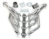 Hedman Hot Rodz Engine Swap Headers 68726 Headers, Swap, Mid-Length, Steel, Silver Ceramic Coated, Chevy, Pontiac, LS, Pair thumbnail 2