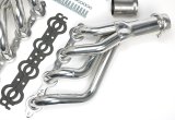 Hedman Hot Rodz Engine Swap Headers 68726 Headers, Swap, Mid-Length, Steel, Silver Ceramic Coated, Chevy, Pontiac, LS, Pair thumbnail 3