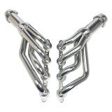 Hedman Hot Rodz Engine Swap Headers 68726 Headers, Swap, Mid-Length, Steel, Silver Ceramic Coated, Chevy, Pontiac, LS, Pair thumbnail 6