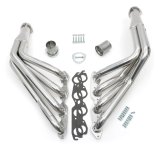 Hedman Street Headers 66001 Headers, Street, Long Tube, Steel, Silver Ceramic Coated, Chevy, 396, 402, 427, 454, Pair thumbnail 2