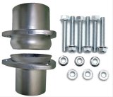 Hedman Ball and Socket Header Flange Kits 21155 Exhaust Flanges, 2.50 in. O.D., 4.00 in. Length, Stainless Steel, Female, Male, Flanges, Bolts Nuts, Kit thumbnail 4