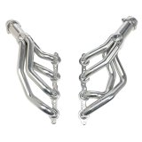 Hedman Hot Rodz Engine Swap Headers 68716 Headers, Swap, Mid-Length, Steel, Silver Ceramic Coated, Chevy, Pontiac, Pair thumbnail 1