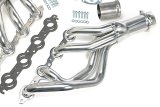 Hedman Hot Rodz Engine Swap Headers 68716 Headers, Swap, Mid-Length, Steel, Silver Ceramic Coated, Chevy, Pontiac, Pair thumbnail 4