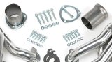 Hedman Hot Rodz Engine Swap Headers 68716 Headers, Swap, Mid-Length, Steel, Silver Ceramic Coated, Chevy, Pontiac, Pair thumbnail 7
