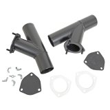 Hedman Quick-Eze 2.5 Inch Exhaust Cutouts 16250 Cutouts, Quick-Eze, Manual, Steel, Weld-On, 2 1/2 in. Diameter, Pair thumbnail 1
