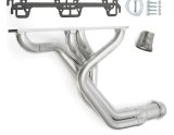 Hedman Elite Extreme-Duty Headers 99198 Headers, Extreme-Duty, Fenderwell Exit, Steel, Silver Ceramic Coated, Jeep, 304, Pair thumbnail 1