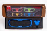 Seizmik Rear View Mirror Accessories 56-18102 HALO-RA CAST ALUM TRIM KIT BLU thumbnail 2