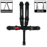 Impact Racing Latch and Link 5-Point Harness 53111111 Harness, Complete, Latch, Individual-Type, Wraparound, Roll Bar Mount, Black, Set thumbnail 1