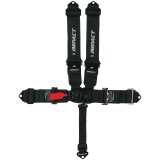 Impact Racing Latch and Link 5-Point Harness 53111111 Harness, Complete, Latch, Individual-Type, Wraparound, Roll Bar Mount, Black, Set thumbnail 2