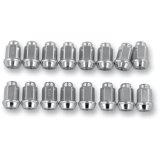 ITP Lug Nuts ALUG13BX Nuts, Conical Seat, Bulge, 3/8-24 RH in. Thread Size, Steel, Chrome, Set of 16 thumbnail 2