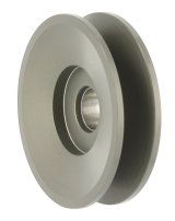 Powermaster V-Belt Alternator Pulleys 181 Pulley, V-Belt, 1-Groove, Aluminum, Hard Anodized, .642 in. Bore, Bolt-On, Universal, Each thumbnail 5