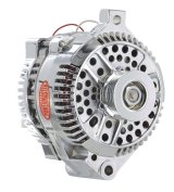 Powermaster Street Alternators for 1987-1993 MUSTANG - 177711 Alternator, Internal Regulator, 140 Amp, Chrome Plated, Ford, Mercury, Each thumbnail 1