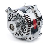 Powermaster Street Alternators for 1987-1993 MUSTANG - 177711 Alternator, Internal Regulator, 140 Amp, Chrome Plated, Ford, Mercury, Each thumbnail 4