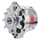 Powermaster Street Alternators 37293 Alternator, Internal Regulator, 150 Amp, Chrome Plated, Buick, Oldsmobile, Pontiac, Chevy, GMC, Each thumbnail 2