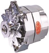 Powermaster Street Alternators 37293 Alternator, Internal Regulator, 150 Amp, Chrome Plated, Buick, Oldsmobile, Pontiac, Chevy, GMC, Each thumbnail 3