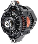 Powermaster Race Alternators 8146 Alternator, DENSO Style Prepped, Internal Regulator, 150 Amp, Black, Race, Each thumbnail 2