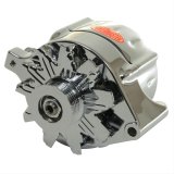 Powermaster Race Alternators 8-37140 Alternator, Internal Regulator, 150 Amp, Chrome Plated, Ford, Mercury, Jeep, Each thumbnail 7